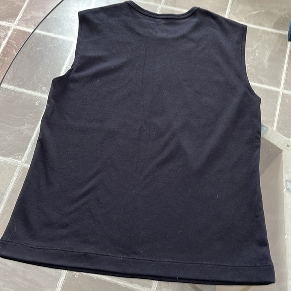 Orvis, S, mid-weight cotton poly sleeveless top, great layer, versatile EUC. - Picture 7 of 7